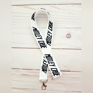 Motley Crue Rock Band ROCK AND ROLL Keychain Keyholder Id Badge Lanyard